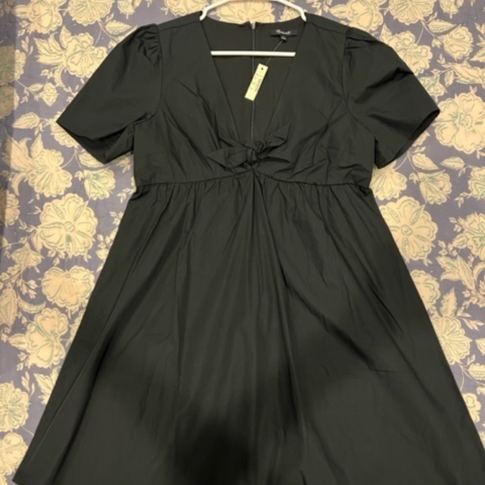 Madewell tie front mini dress